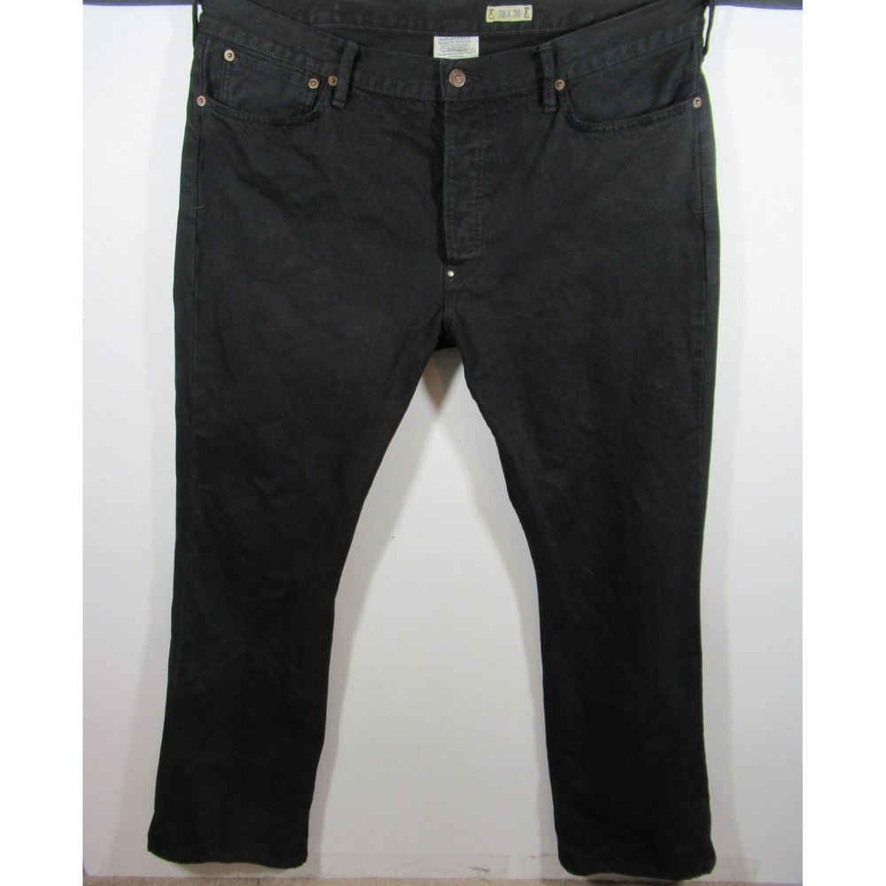 Vintage Polo Ralph Lauren Bootcut 750 Jeans Men 38x30 Black Button Fly 15941